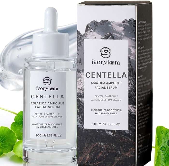 ivoryloom Centella Asiatica Ampoule Serum - 100ML / 3.38 Fl. Oz | Gentle on Sensitive Skin | Lightweight, Non-Sticky Hydration | Soothing Care in Every Drop - Image 1
