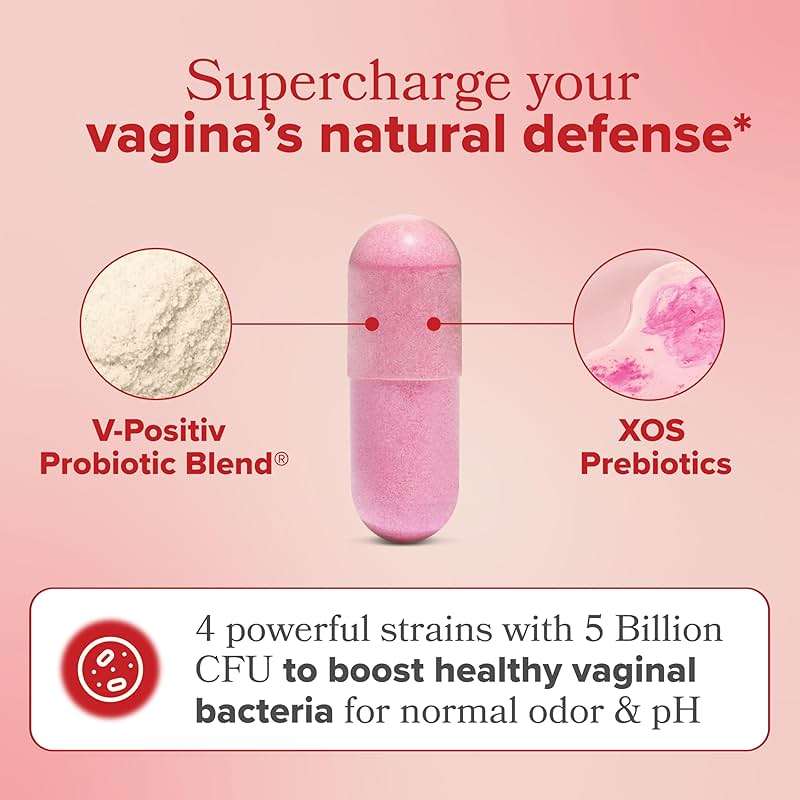 O Positiv URO Vaginal Probiotics for Women pH Balance with Prebiotics & Lactobacillus – Vaginal Health Supplement – Support Healthy Vaginal Odor & Flora, 60 Count (Pack of 1), 1 Month Supply - Image 3