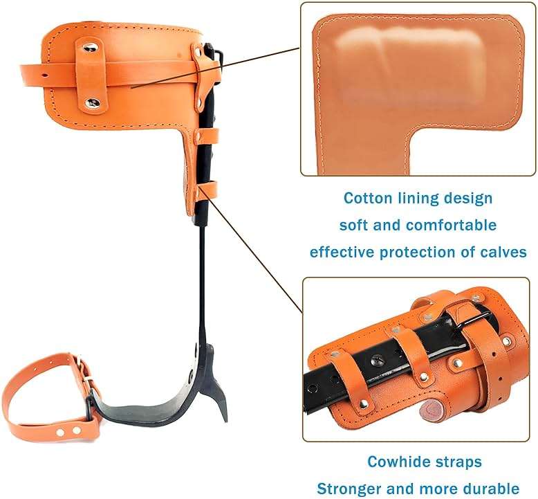 timiland Tree Climbing Spikes Set,Tree Climbing Gear，Rock Climbing Kit with Professional Accessories,Adjustable Length Design,Alloy Steel Pole,Hunting and Observation, for Climb,Fruit Picking - Image 2