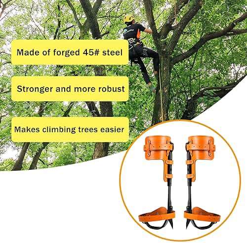 timiland Tree Climbing Spikes Set,Tree Climbing Gear，Rock Climbing Kit with Professional Accessories,Adjustable Length Design,Alloy Steel Pole,Hunting and Observation, for Climb,Fruit Picking - Image 8