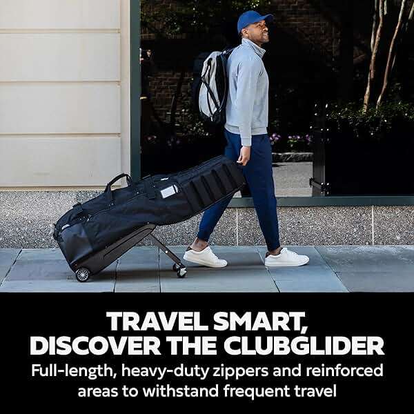 Sun Mountain ClubGlider Meridian Golf Travel Bag, 4-Wheel Rolling Retractable-Leg System, Effortless Travel - Image 3