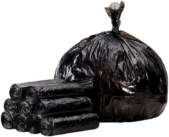 TYPLASTICS Black Trash Bags Can Liners Wholesale 1000 Garbage Bags 7-10 Gallon for Office Bathrooms Business Home Commercial and Industrial Needs 24" x 24" - Image 7