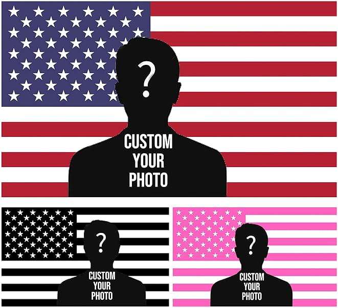 Custom Flag 3x5 Ft Personalized Add Photo To American Flag Customized Room Dorm For Wall Flags Garden Decoration Outdoor Banner - Image 1