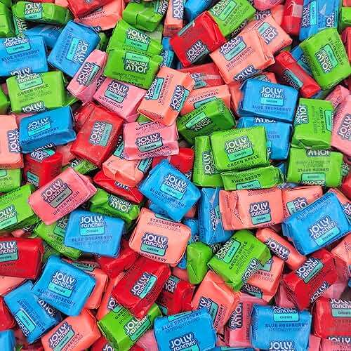 JollyRancher Chews Bulk Candy - 95 Individually Wrapped Assorted Fruit Flavored JollyRanchers Chews - Bulk Chewy Candy Pack - 95 Chewy Fruit Chews - Image 2