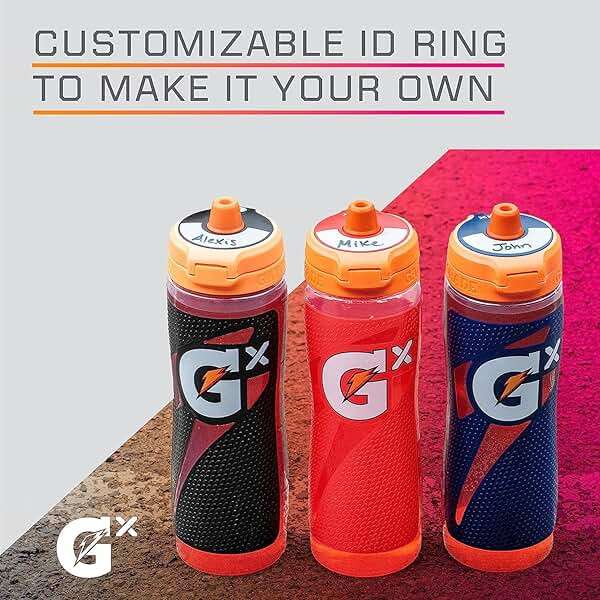 Gatorade Gx NFL Non-Slip Squeeze Bottles, 30 fl oz, Gx Hydration System - Image 5