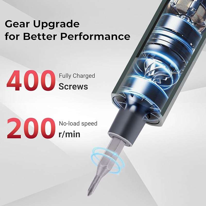 Mini Electric Screwdriver Set Magnetic 82 in 1 Precision Kit with 64 S2 Bits, LED Light, Small Electric Cordless Power Repair Tool for for Phone Watch Laptop - Image 4