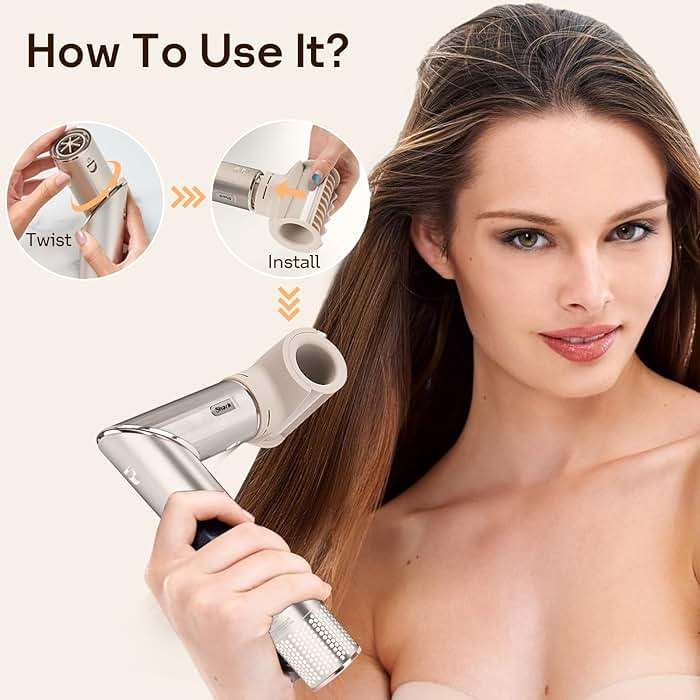 FrizzFighter Finishing Tool for Shark XSKHD4PA FlexStyle, Attachment for FlexStyle Styling System - Image 5