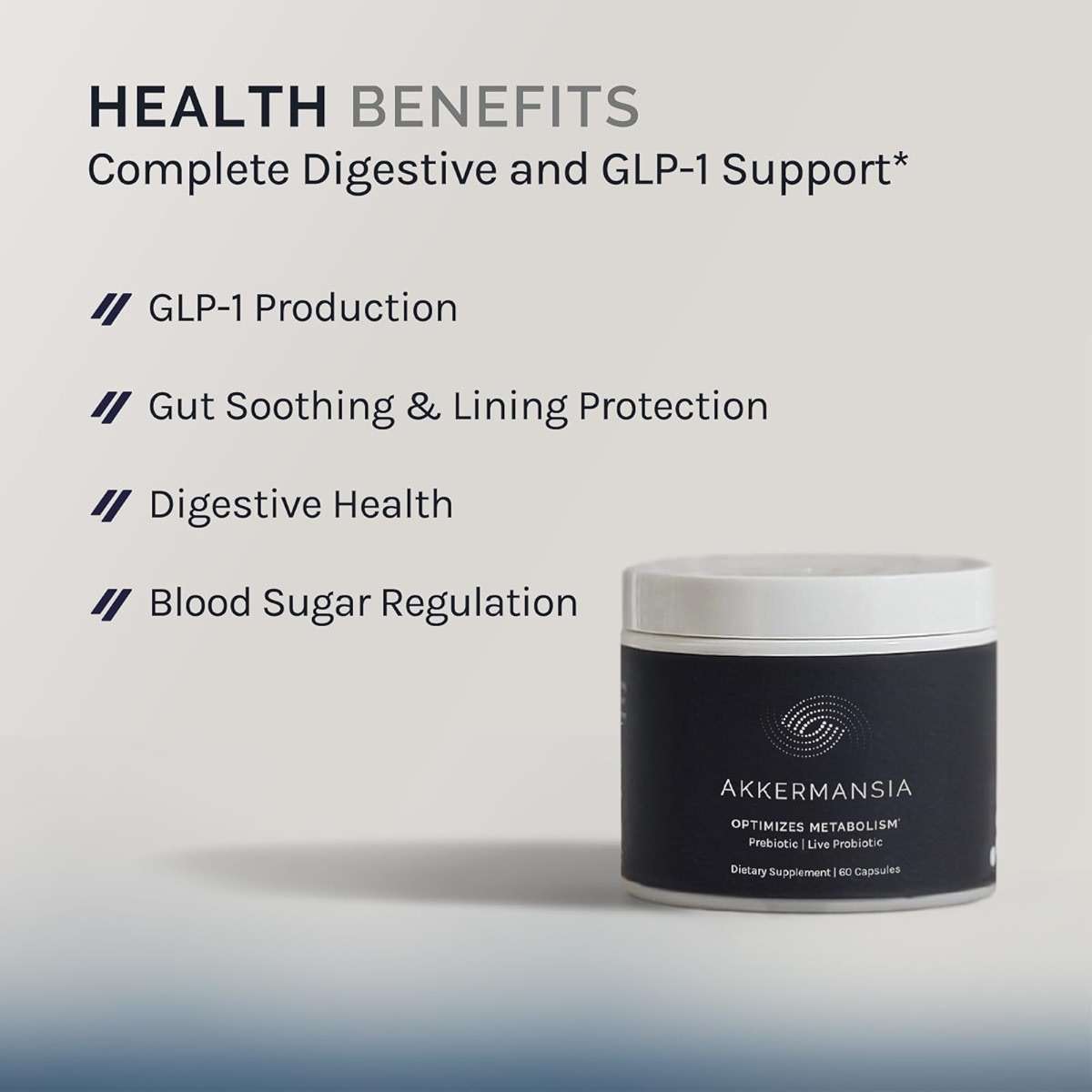 InfiniWell Akkermansia Probiotic for Digestive Health - Support Healthy Longevity, Immunity & A Balanced Gut Microbiome with Akkermansia Muciniphila Probiotics (60 Capsules) - Image 2