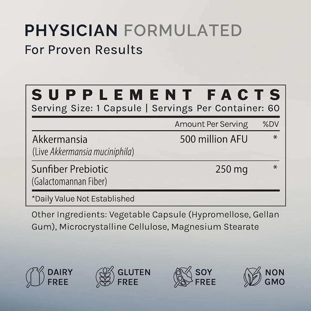 InfiniWell Akkermansia Probiotic for Digestive Health - Support Healthy Longevity, Immunity & A Balanced Gut Microbiome with Akkermansia Muciniphila Probiotics (60 Capsules) - Image 5