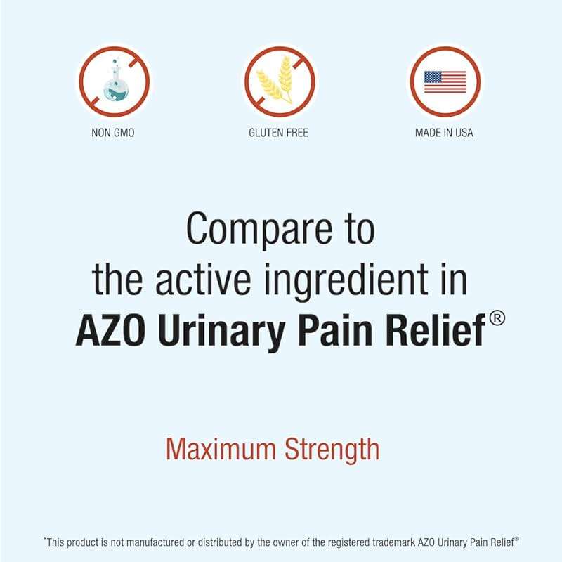 Puregen Labs Urinary Pain Relief | Phenazopyridine HCl 99.5mg Tablets | Maximum Strength OTC for Fast Relief of UTI Pain, Burning and Bladder discomfort – 72 Count Tablets - Image 4
