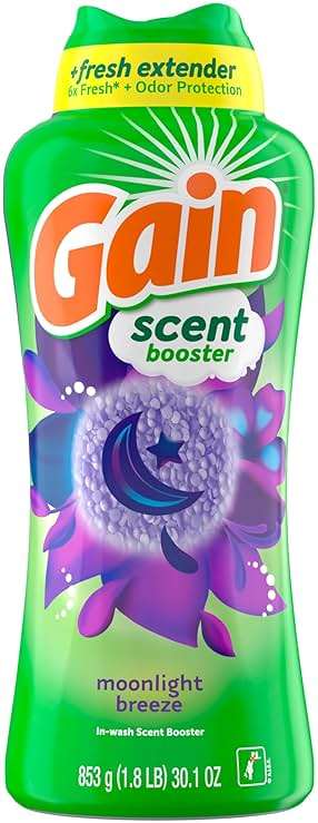 Gain In-Wash Laundry Scent Booster, Moonlight Breeze Scent, 30.1 OZ, Fresh Extender + Odor Protection - Image 9