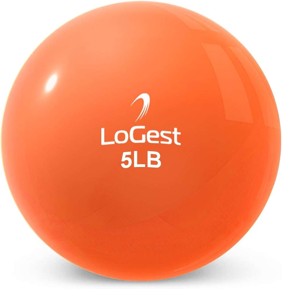 Logest Weighted Toning Exercise Balls Pair - Round Shape Medicine Ball - 1LB 2LB 3LB 4LB 5LB 6LB Available - Toning Muscle for Men & Women - Image 5