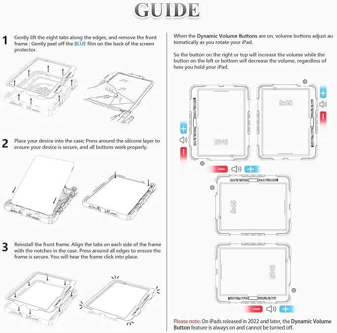 SEYMAC stock Case for iPad Pro 11-inch M5-M4 2025-2024, Shockproof Heavy Duty Case with Screen Protector, Pencil Holder, Rotating Stand, Hand Strap, Shoulder Strap, Black - Image 9