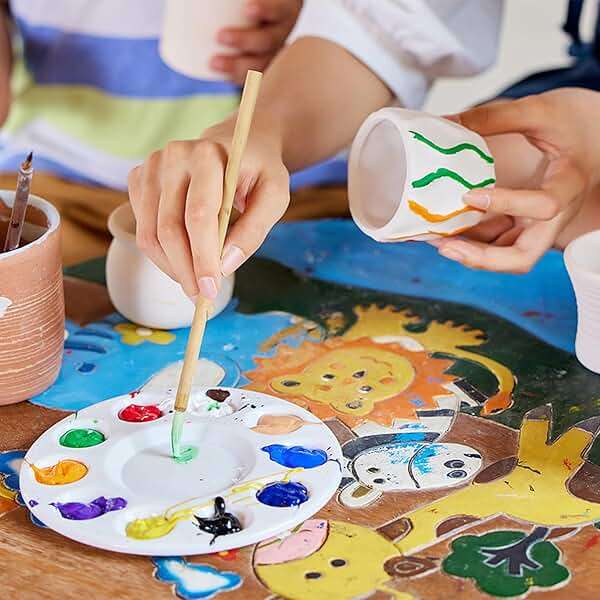 Aujazyble Pottery Wheel for Kids - Complete Pottery Painting Kit Arts and Crafts for Kids Ages 8-12 with 3 Pack Air Dry Clay Art Supplies Toys for Girls Boy Birthday Gift for 6 7 8 9 10 11 12+ - Image 2