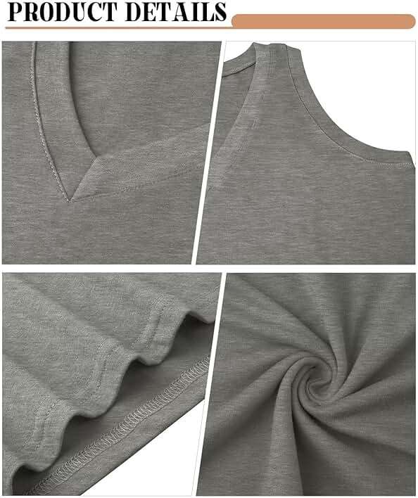 KKJ 3 Pack Womens Tank Tops 2026 Summer Vacation Outfits V Neck Loose Fit Sleeveless Casual Shirts Fashion Clothes - Image 4