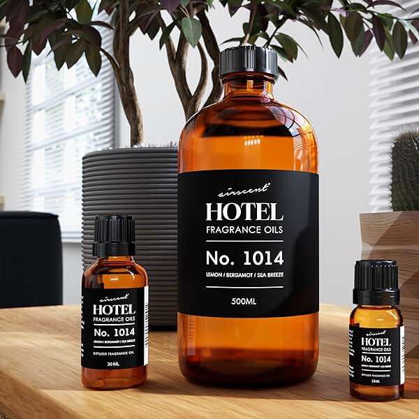 AirScent Hotel Diffuser Oil No. 1014 Inspired by The Iconic 5-Star Hotel Coastal Blend - Lemon Bergamot Sea Breeze - 10 mL, 0.34 fl oz Fragrance Oil for Ultrasonic and Waterless Diffusers and Crafting - Image 5