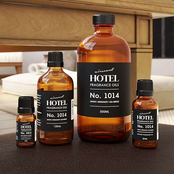 AirScent Hotel Diffuser Oil No. 1014 Inspired by The Iconic 5-Star Hotel Coastal Blend - Lemon Bergamot Sea Breeze - 30 mL Fragrance Oil for Ultrasonic and Waterless Diffusers and Crafting - Image 3