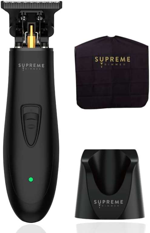 Supreme Trimmer T Shaper - Quiet Cordless Beard & Hair Trimmer for Men | 120 Min Runtime, Low Noise, Zero-Gap DLC Blade | Ideal for Sensitive Skin, Kids & Elderly | ST5206 - Image 1
