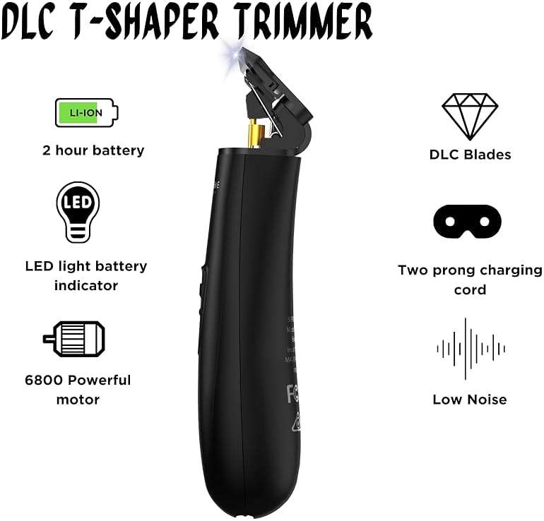 Supreme Trimmer T Shaper - Quiet Cordless Beard & Hair Trimmer for Men | 120 Min Runtime, Low Noise, Zero-Gap DLC Blade | Ideal for Sensitive Skin, Kids & Elderly | ST5206 - Image 2