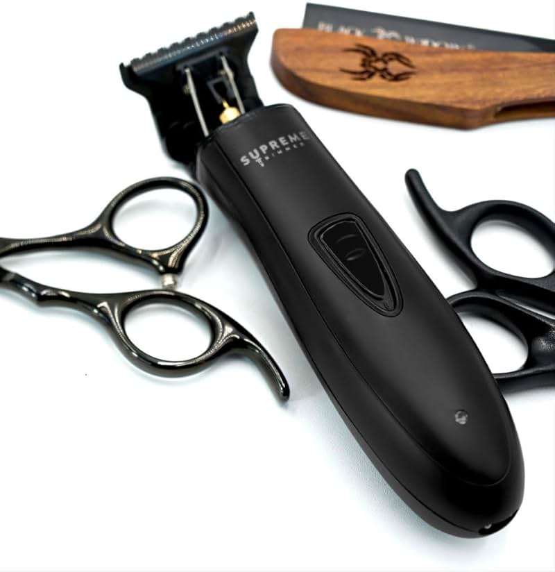 Supreme Trimmer T Shaper - Quiet Cordless Beard & Hair Trimmer for Men | 120 Min Runtime, Low Noise, Zero-Gap DLC Blade | Ideal for Sensitive Skin, Kids & Elderly | ST5206 - Image 9