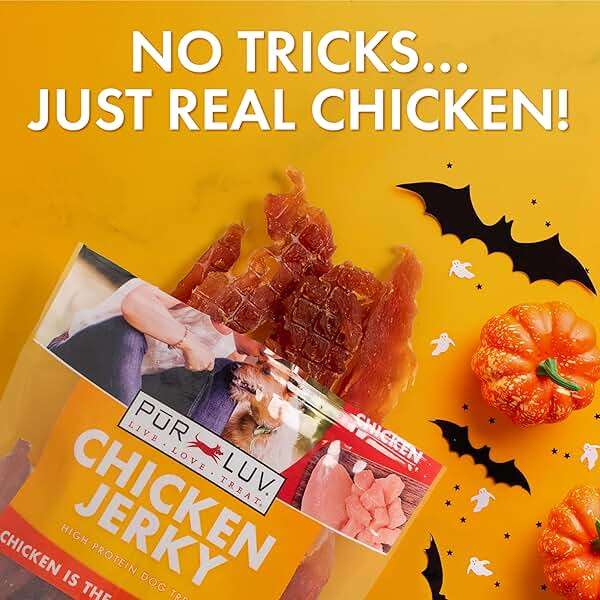 Pur Luv Chicken Jerky Dog Treats, Made with 100% Real Chicken Breast, 32 Ounces, Healthy, Easily Digestible, Long-Lasting, High Protein, Satisfies Dog's Urge to Chew - Image 3