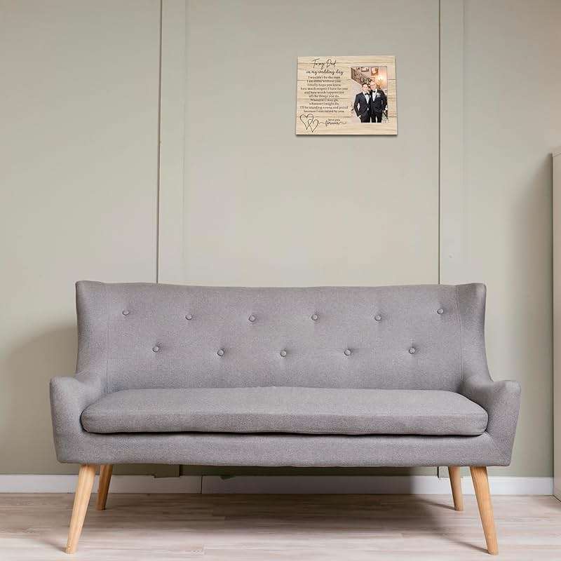 Ruyup Father of the Bride Gift from Groom - Wedding Picture Frame for Dad - 'I wouldn't Be the Man I Am Today' - Image 6