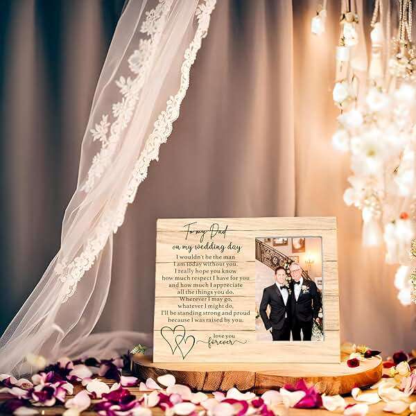 Ruyup Father of the Bride Gift from Groom - Wedding Picture Frame for Dad - 'I wouldn't Be the Man I Am Today' - Image 7