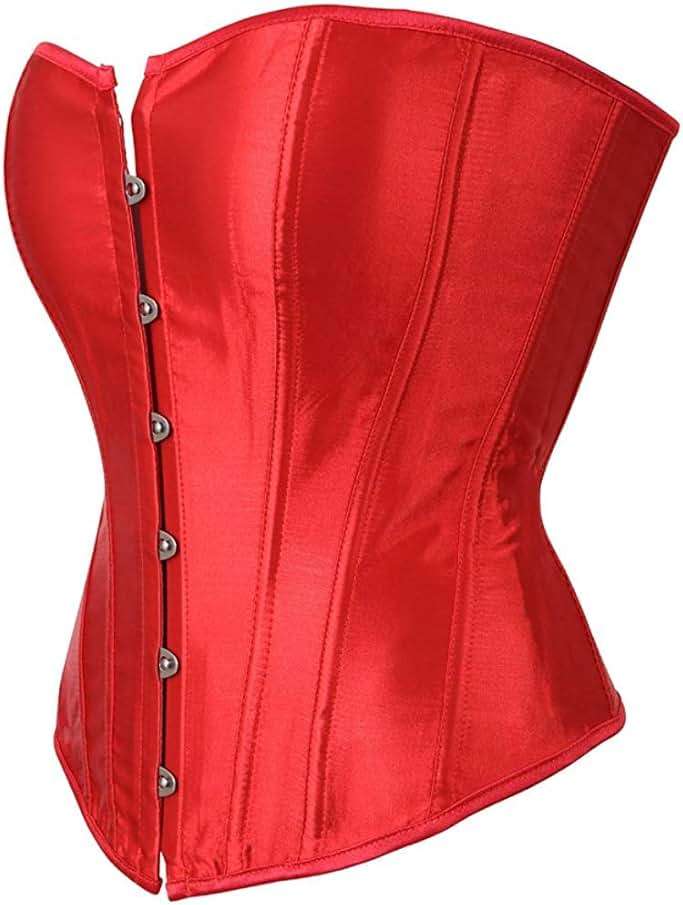 ADELCE Women's Sexy Boned Overbust Shaper Push Up Bodysuit Lace up Corsets and Strap Bustiers Top S-6XL - Image 3