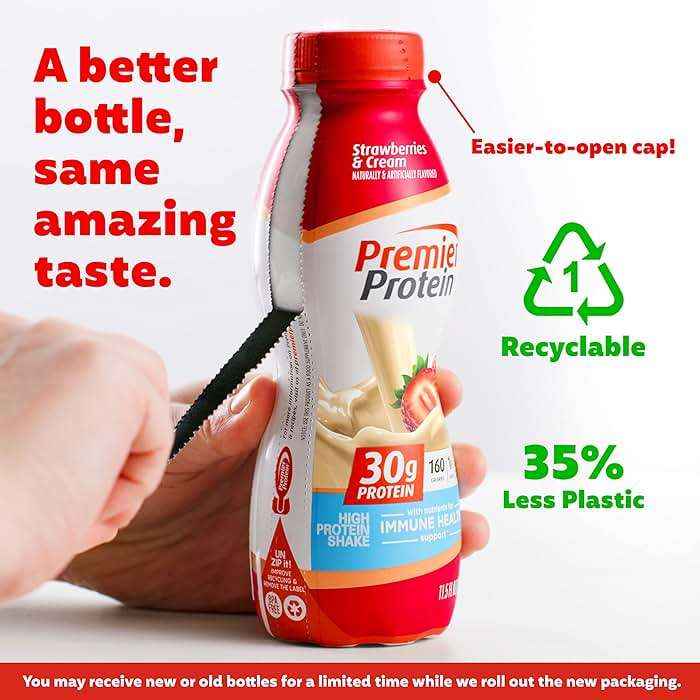 Premier Protein Shake Bundle - 24 Vitamins & Minerals, 30g Protein, Strawberries & Chocolate Flavors, Pack of 12, 11.5 Fl Oz - Image 3