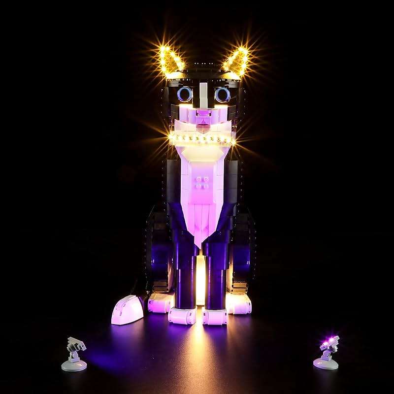 LIGHTAILING Light for Lego-21349 Tuxedo Cat - Led Lighting Kit Compatible with Lego Building Blocks Model - NOT Included The Model Set - Image 2