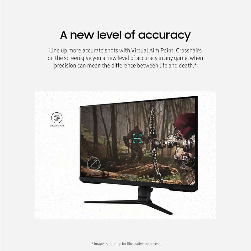 Samsung 27-Inch Odyssey G3 (G30D) Series FHD Gaming Monitor, 1ms, 180Hz, AMD FreeSync, Adjustable Stand, Black Equalizer, Virtual Aim Point, Eye Saver Mode, Flicker-Free, LS27DG302ENXZA - Image 7