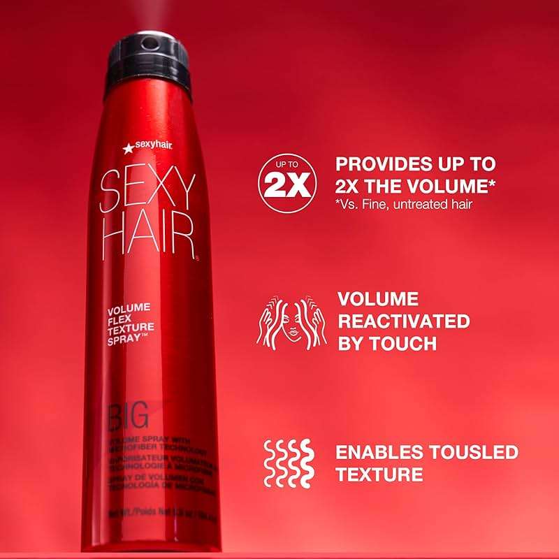 SexyHair Big Volume Flex Texture Spray with Microfiber Technology | Builds Flexible Fullness | Provides Volume Up to 2x - Image 2