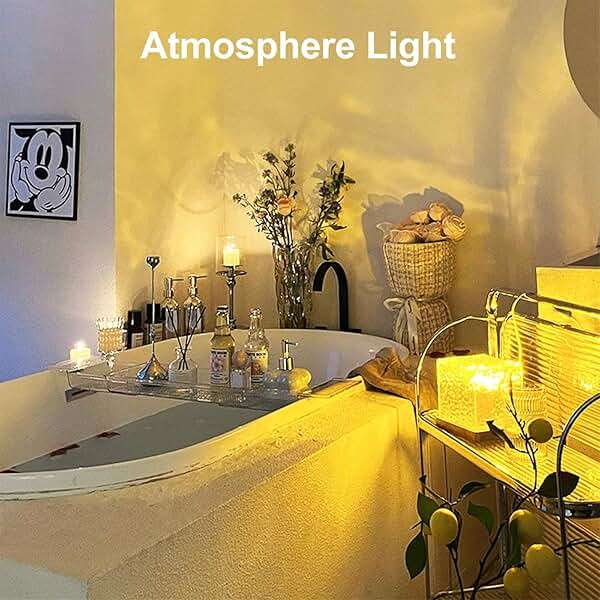 Aurora Glow Lamp,Ocean Wave Projector Light Ocean Lava Lamp Luminorthe Cube Northern Lights Cube with 16 Colors and Dynamic Ripple Effect for Living Room Bedroom Decor - 5.1inch - Image 2