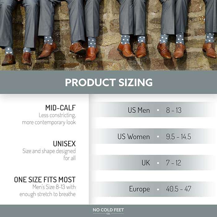 No Cold Feet Men’s Blue Dress Socks – Classic Soft Crew Dress Socks, All-Day Comfort for Work, Business or Weddings - Image 6