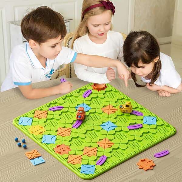 Brain Stem Activity Logic Kits, Board Teaser Games & Puzzles Toys with 200+ Challenges, 4 Difficulty Levels for Kids Ages 3-10, Educational Learning Maze Games for Toddlers - Image 6