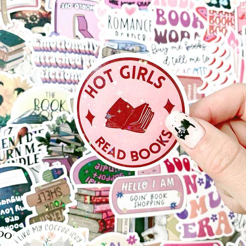 200Pcs Bookish Stickers for Kindle, Book Reading Booktok Aesthetic Stickers, Spicy Fantasy Journal for Adult, Bookish Book Lover Gifts Skin Accessories - Image 7