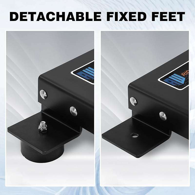 RIDGE WASHER Pressure Washer Skid Plate Frame, Painted Steel with Detachable Fixed Rubber Feet, 10’’x 16’’ Skid Plate - Image 6