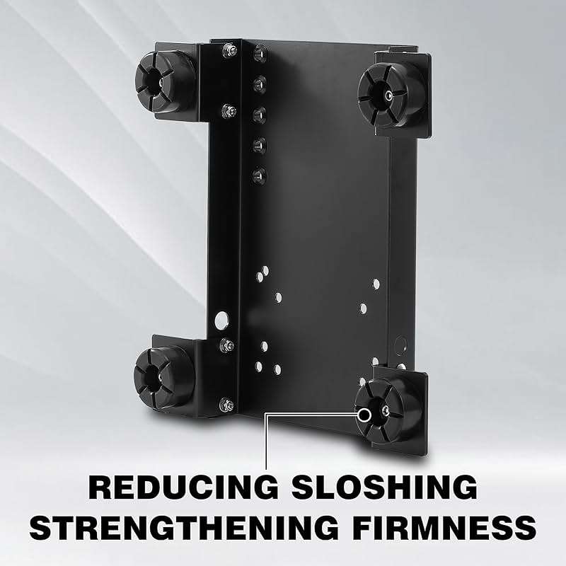 RIDGE WASHER Pressure Washer Skid Plate Frame, Painted Steel with Detachable Fixed Rubber Feet, 10’’x 16’’ Skid Plate - Image 7