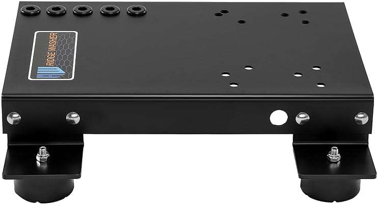 RIDGE WASHER Pressure Washer Skid Plate Frame, Painted Steel with Detachable Fixed Rubber Feet, 10’’x 16’’ Skid Plate - Image 8