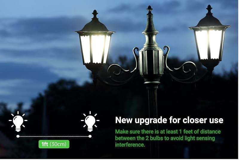 4-Pack Dusk to Dawn Light Bulbs Outdoor 75 Watt Equivalent, Automatic On/Off Sensor LED Bulb, 10W Daylight 5000K,1100 Lumen, A19 E26 Bulbs Photocell for Wall lamp Porch Garage Yard Light(Non-dimmable) - Image 7