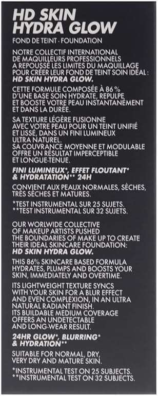 HD Skin Hydra Glow - 1N06 Porcelain by Make Up For Ever for Women - 1 oz Foundation - Image 6