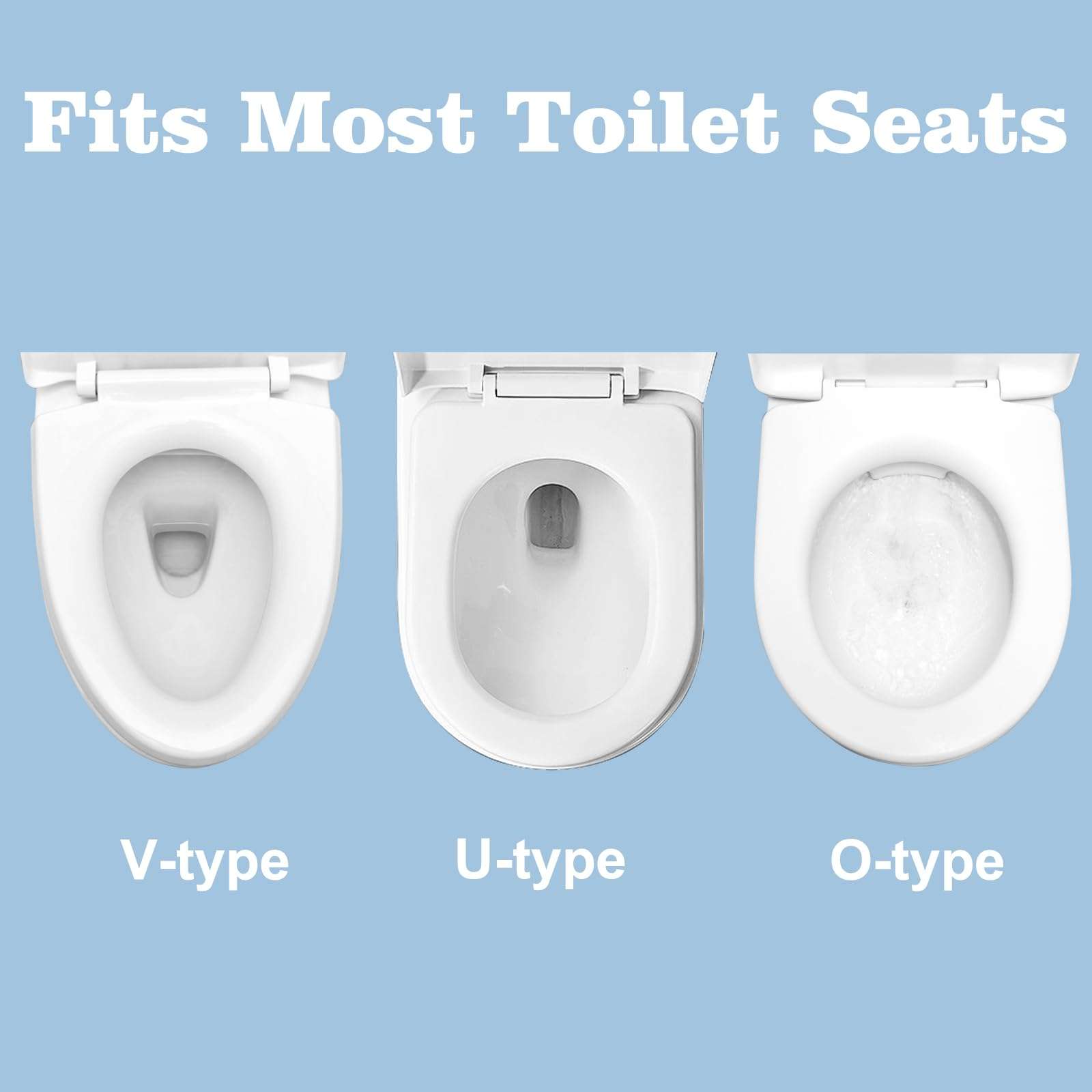 10pcs Quality Disposable Toilet Seat Covers Non-Slip Easy-to-Use, Portable Travel Toilet Seat Mats Pads for Public Toilets Hospital Hotel, Healthy White Toilet Seat Cushions for Men Women Girls - Image 6