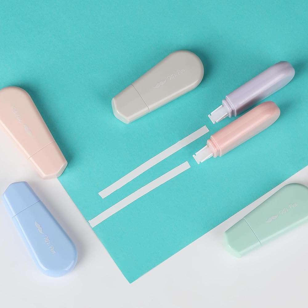 Mr. Pen- Aesthetic Correction Tape, 0.2" x 197", 6 pcs, Pastel Colors, Cute Correction Tape - Image 7