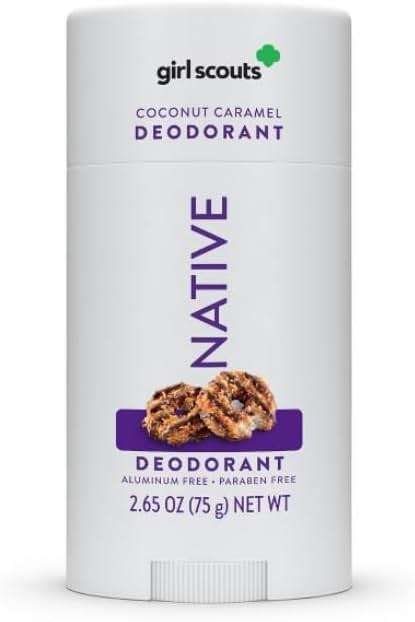 Native Limited Edition Girl Scout Coconut Caramel Cookie Deodorant - 2.65oz, 1 Count (Pack of 1) - Image 1