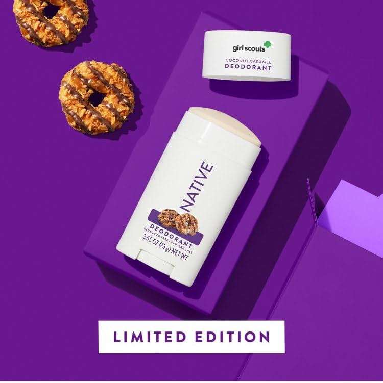 Native Limited Edition Girl Scout Coconut Caramel Cookie Deodorant - 2.65oz, 1 Count (Pack of 1) - Image 2