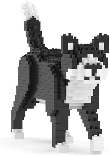 JEKCA Tuxedo Cat Mini 01S | Mini Cat Plastic Building Blocks | Age 14+ - Image 2