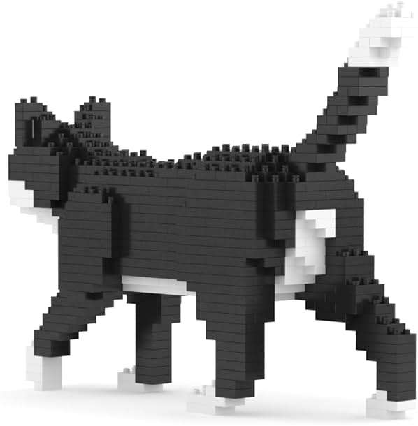 JEKCA Tuxedo Cat Mini 01S | Mini Cat Plastic Building Blocks | Age 14+ - Image 3