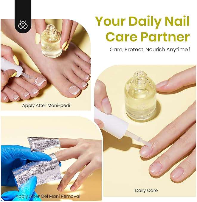 Beetles Cuticle Oil for Nails & Cuticles, 15ml Almond Fragrance Nail Cuticle Oil with Jojoba Oil & Vitamin E, Natural Sweet Almond Oil to Nourish Dry Cuticles, Manicure Salon Gifts for Women - Image 6