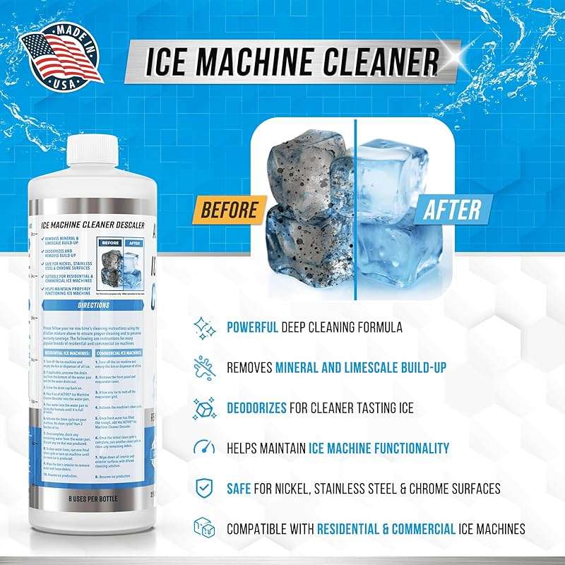 ACTIVE Mold Stain Remover and Ice Machine Cleaner - Includes 7oz Mold Stain Remover Gel and 32oz Ice Maker Cleaning Solution - Image 3