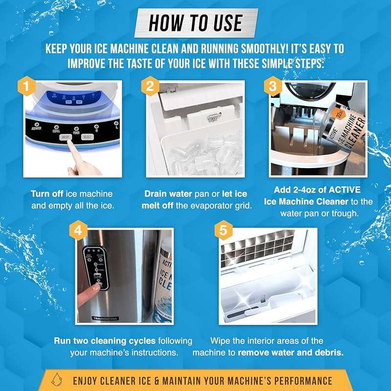 ACTIVE Mold Stain Remover and Ice Machine Cleaner - Includes 7oz Mold Stain Remover Gel and 32oz Ice Maker Cleaning Solution - Image 5